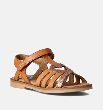 STONES and BONES Sandales Cognac