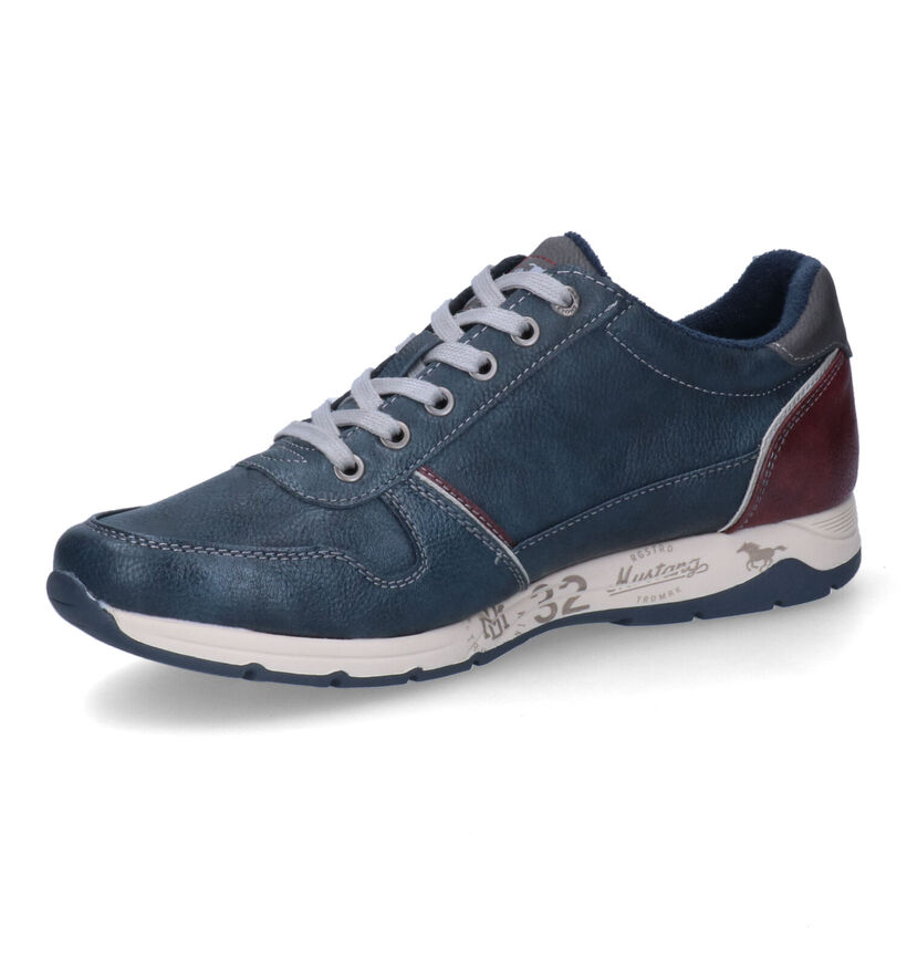 Mustang Chaussures à lacets en Bleu foncé pour hommes (329592) - pour semelles orthopédiques