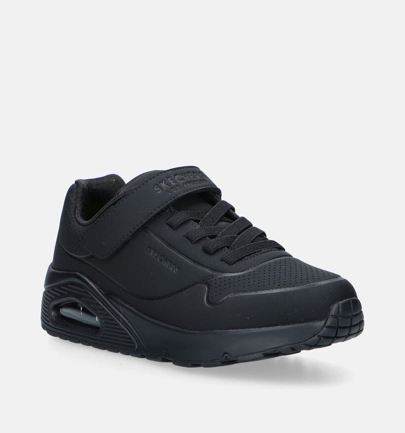 Skechers Uno Air Blitz Zwarte Sneakers voor jongens, meisjes (345235)