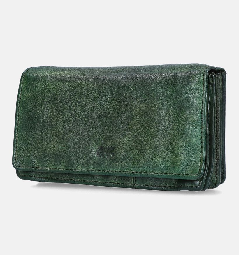 Bear Design Kaki Overslagportemonnee voor dames (358897)