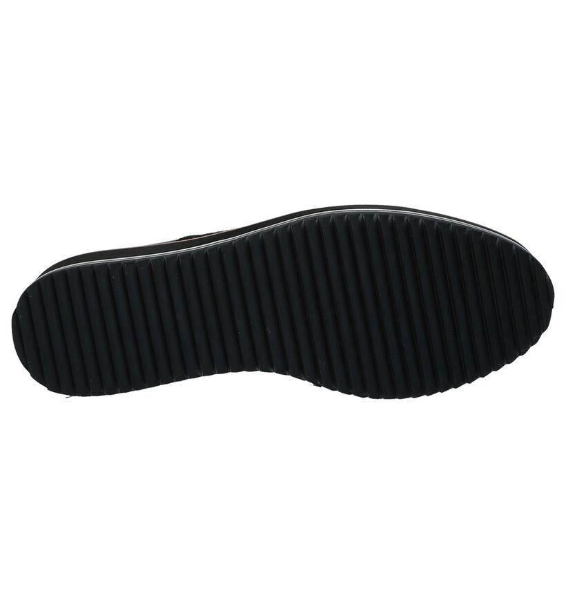 Crinkles Chaussures à lacets en Noir en cuir verni (233424)