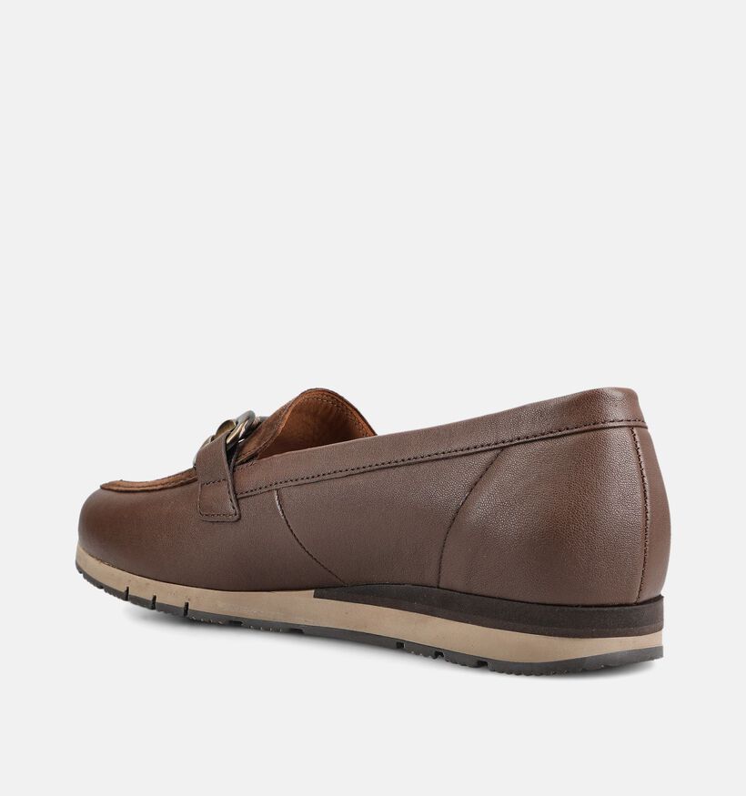 Gabor Bruine Mocassins voor dames (376962) - geschikt voor steunzolen