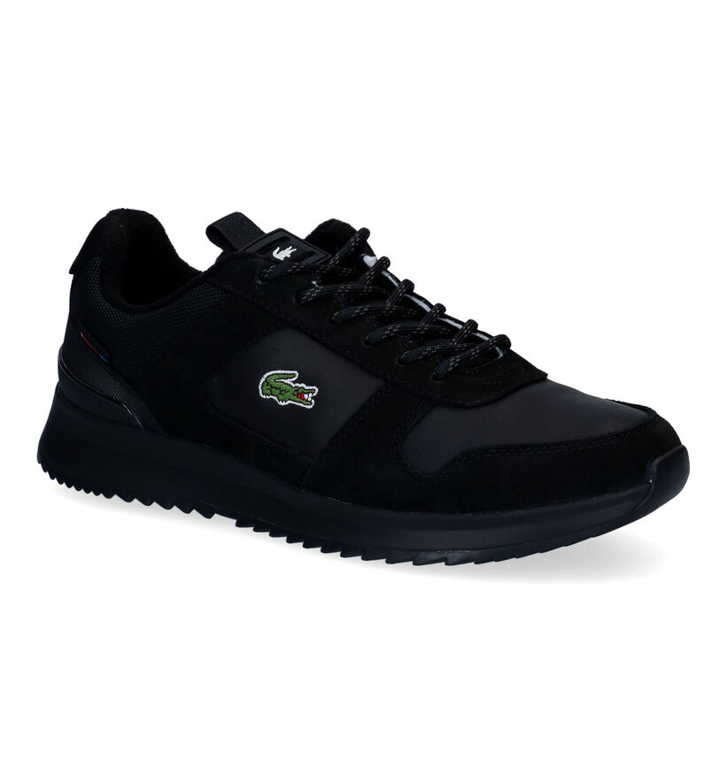 Lacoste Joggeur Zwarte Sneakers in stof (295699)