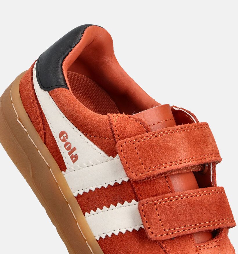 Gola Chaussures à scratch en Orange pour filles, garçons (360984) - pour semelles orthopédiques