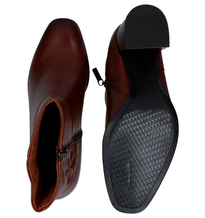 Tamaris Cognac Enkellaarzen in leer (280788)