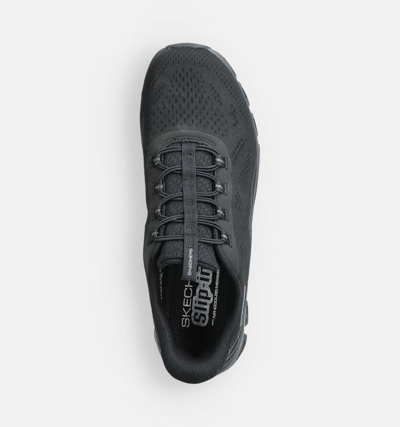 Skechers Glide Step Elevate Baskets sportives en Noir pour femmes (360889) - pour semelles orthopédiques