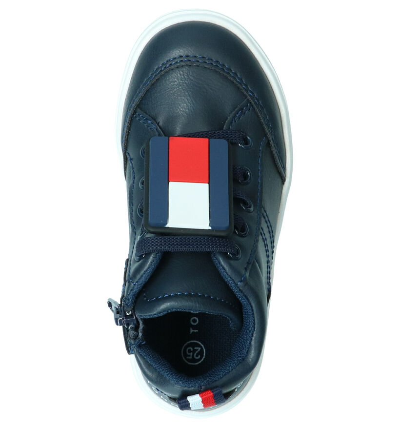 Tommy Hilfiger Baskets hautes en Bleu foncé en simili cuir (257339)