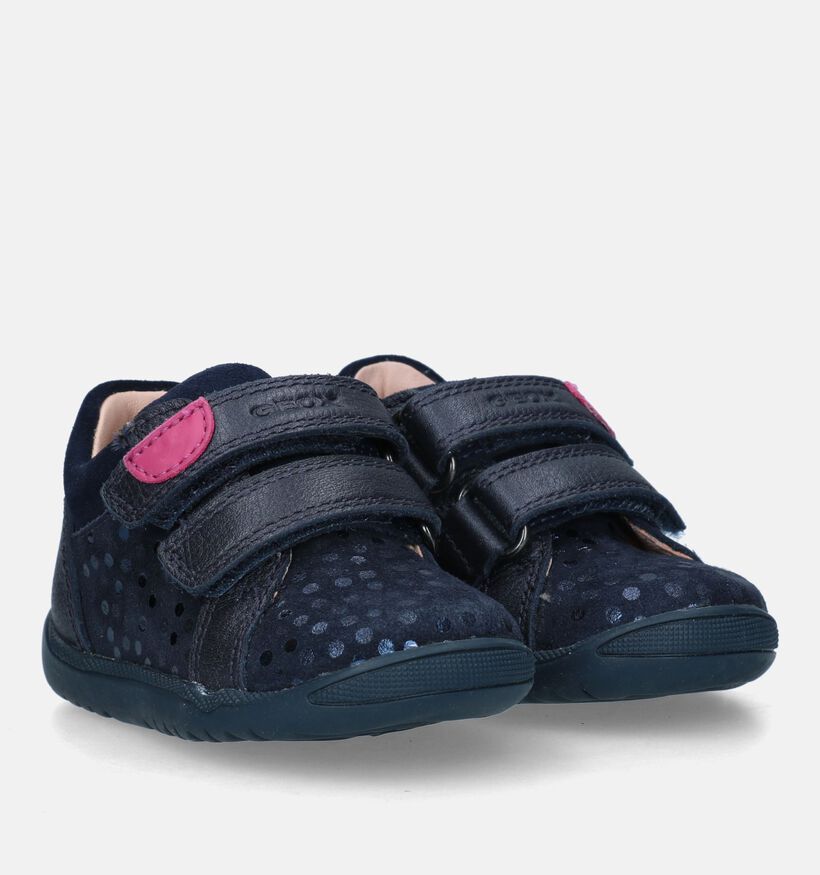 Geox Macchia Chaussures pour bébé en Bleu pour filles (330097) - pour semelles orthopédiques