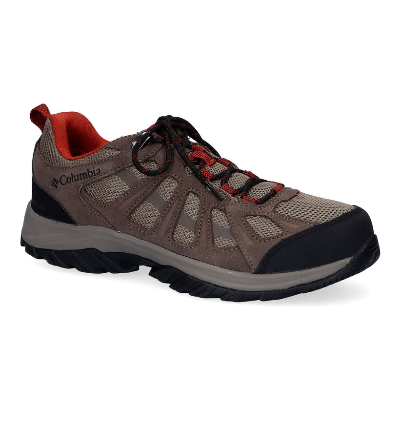 Columbia Redmond III WP Taupe Wandelschoenen voor heren (303293) - geschikt voor steunzolen