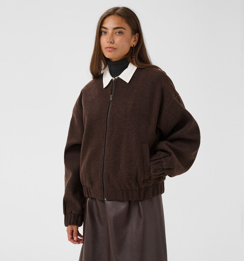 Culture Palona Manteau court en Marron pour femmes (377024)
