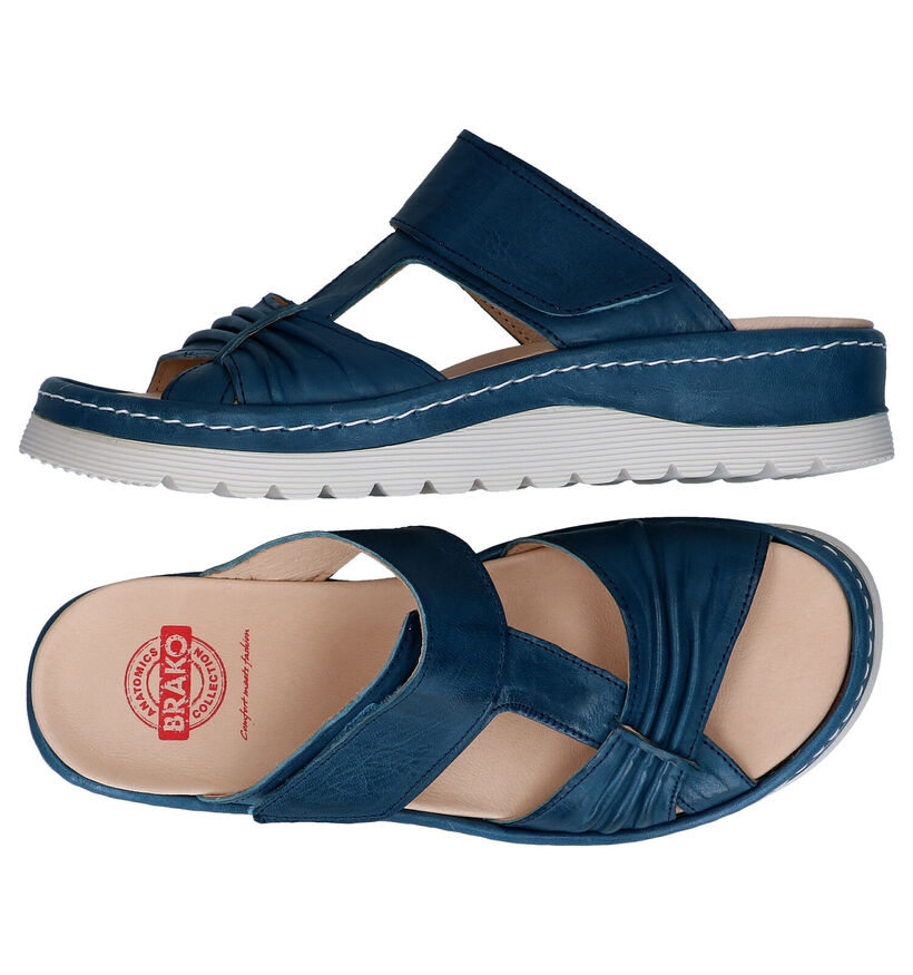 Brako Anatomics Ink 11 Gouden Slippers in nubuck (292550)