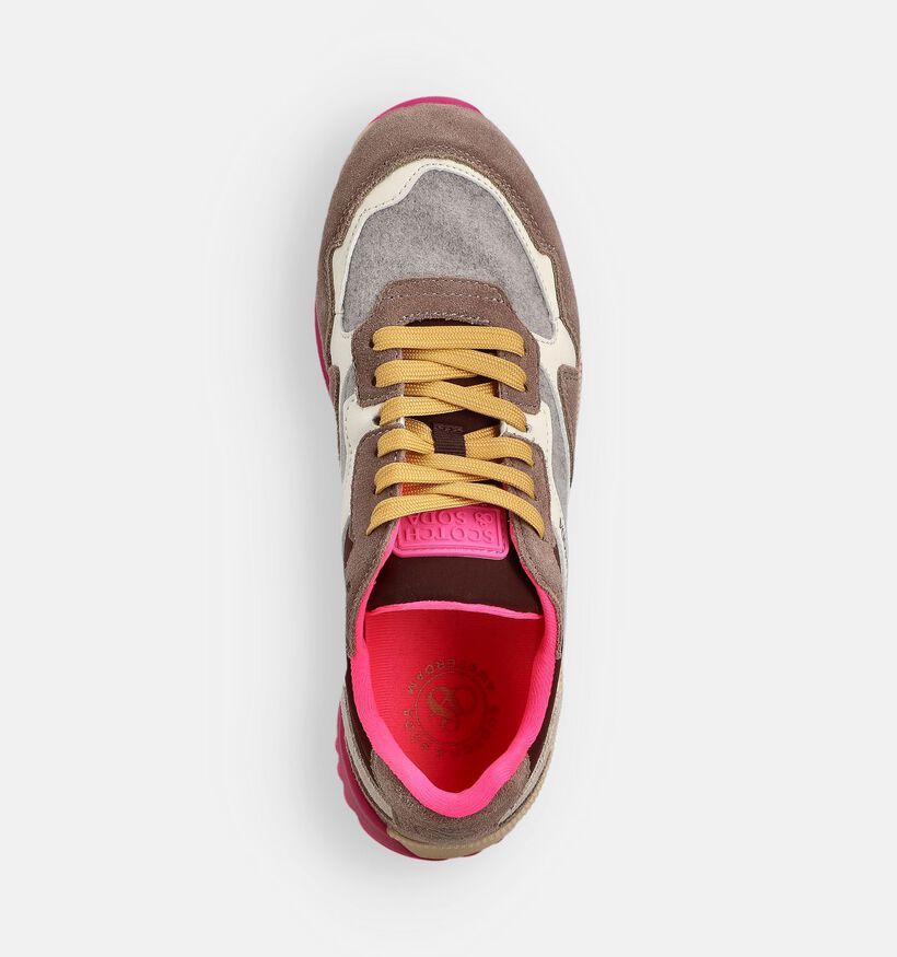 Scotch & Soda Vivi Baskets en Taupe pour femmes (362056) - pour semelles orthopédiques