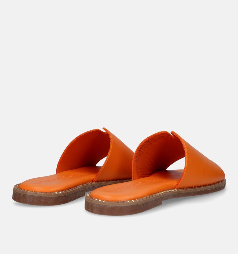 Tamaris Oranje Platte slippers voor dames (335494)