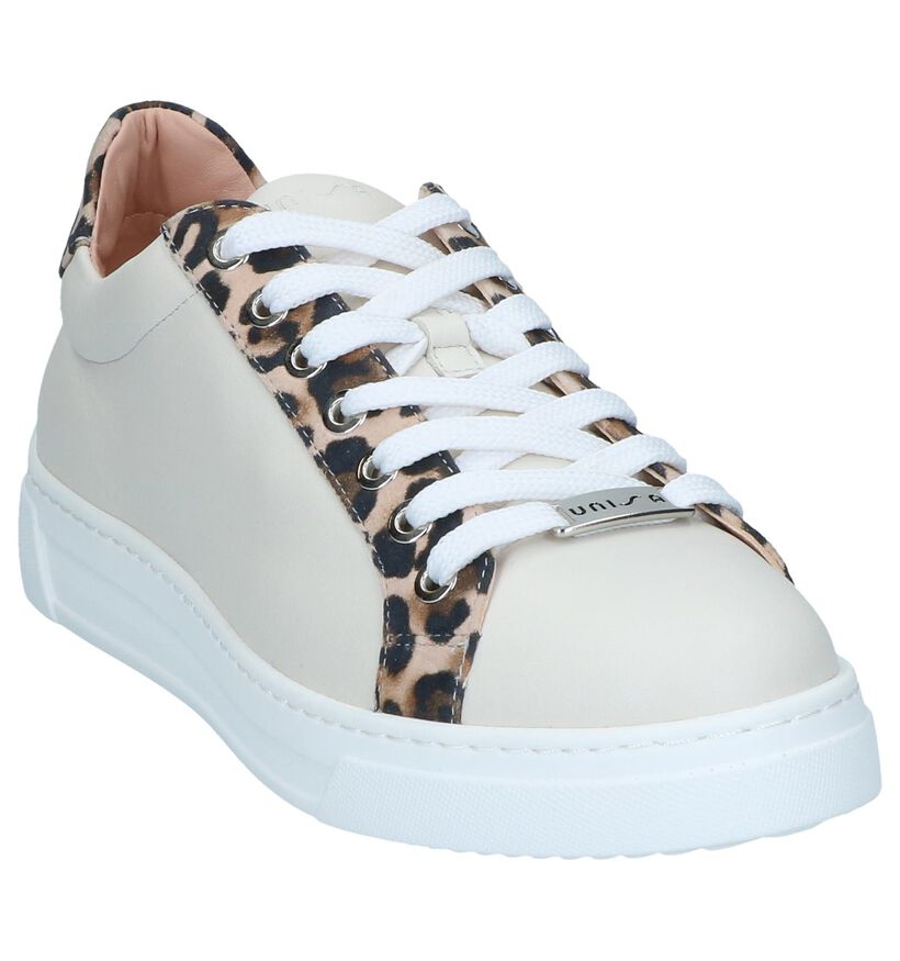 Witte Lage Sneakers Unisa Franci in leer (249276)