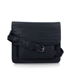 Hvisk Cayman Pocket Zwarte Crossbody Tas in kunstleer (327367)