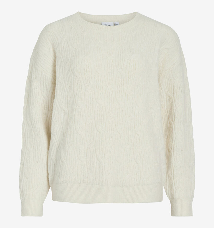 Vila Vilassia O-Neck Lichtbeige Pull voor dames (361319)