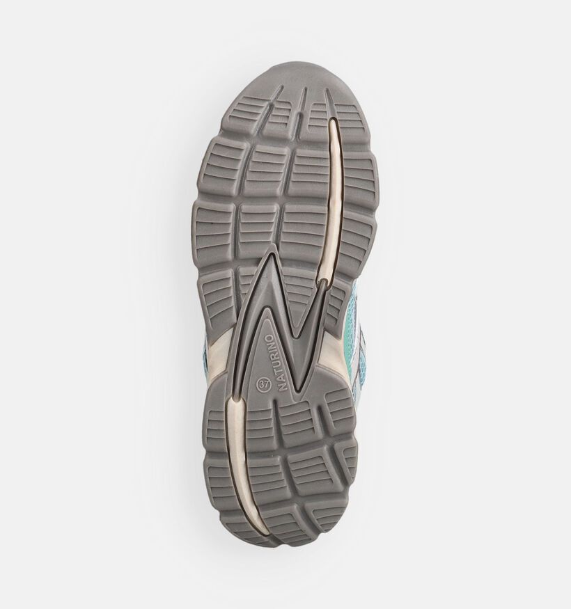 Naturino Wave Blauwe/Groene Sneakers voor meisjes (377263) - geschikt voor steunzolen