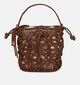 Laurent David Donkerbruine Bucket Bag voor dames (373972)