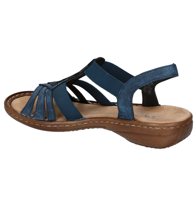 Rieker Blauwe Sandalen in kunstleer (306775)