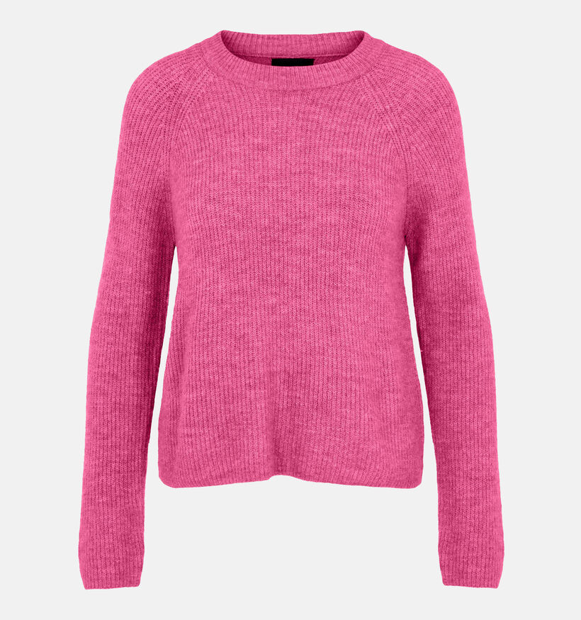 Pieces Ellen Pull en tricot en Rose pour femmes (332840)