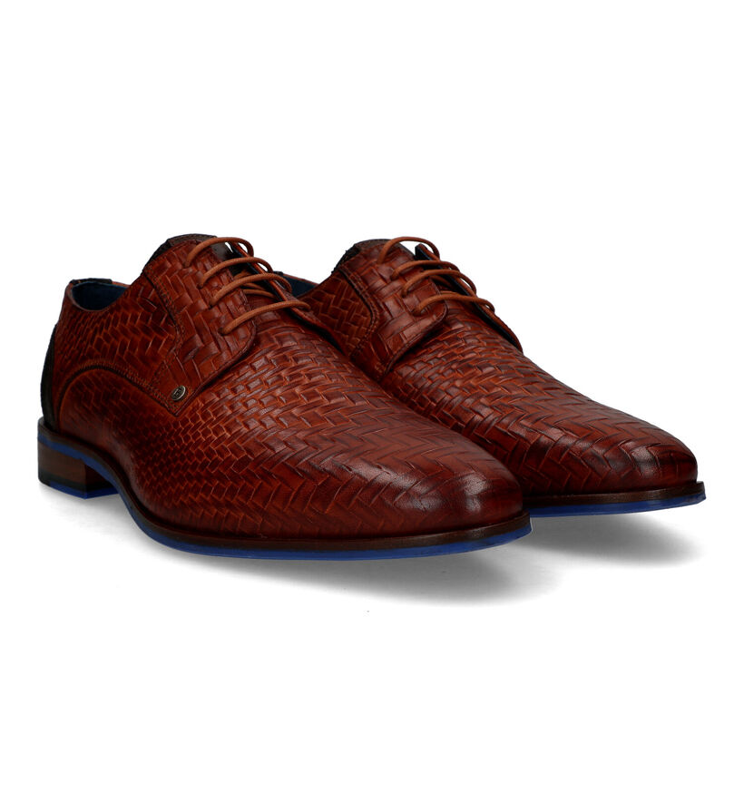 Berkelmans Oulton Chaussures habillées en Cognac pour hommes (324318) - pour semelles orthopédiques