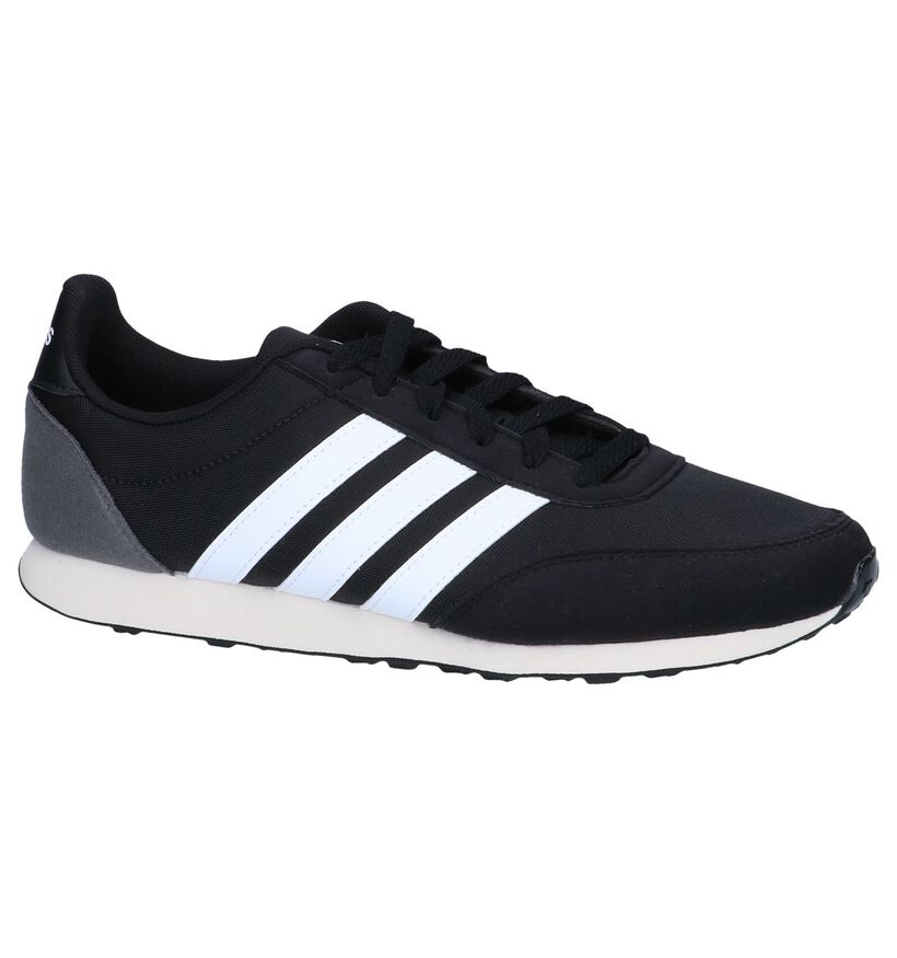 Zwarte Sneakers adidas V Racer 2 in stof (237213)