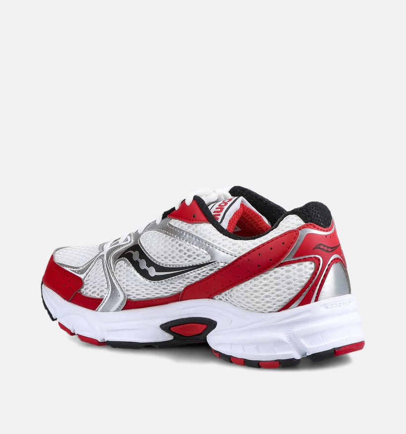 Saucony Ride Millenium Witte/Rode Hardloopschoenen voor dames (376602) - geschikt voor steunzolen