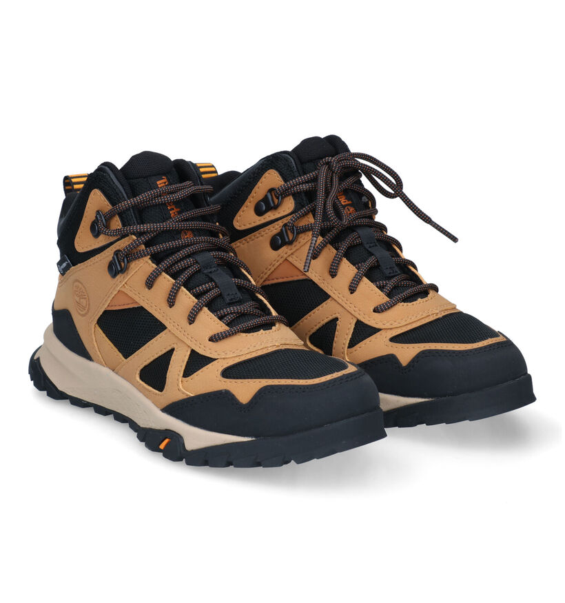 Timberland Lincoln Peak Mid WP Naturel Bottines voor jongens (345271) - geschikt voor steunzolen