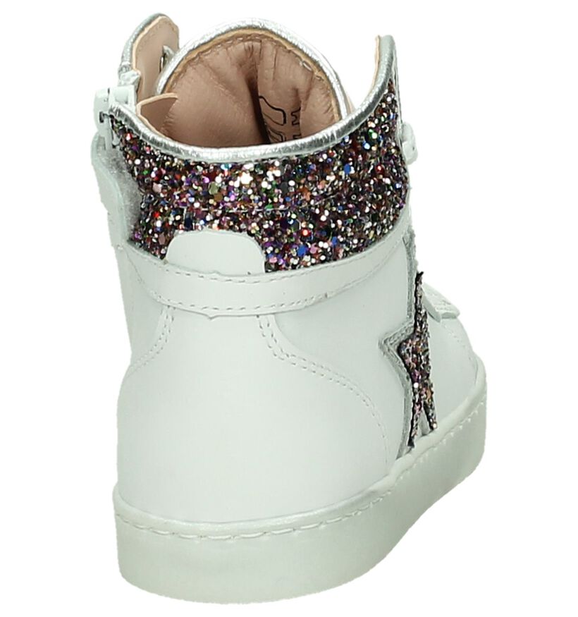 Witte Hoge Schoenen K3 in leer (192012)