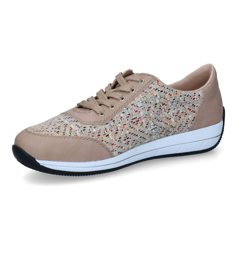 Rieker Beige Sneakers voor steunzolen voor dames (335505) - geschikt voor steunzolen