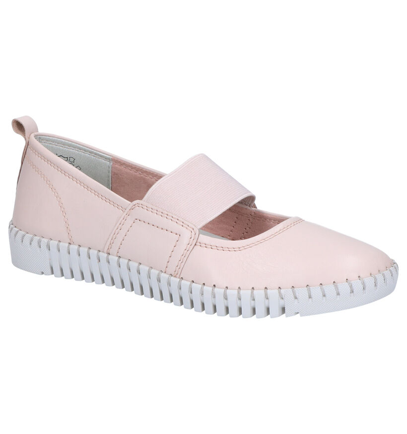 Marco Tozzi Ballerines en Rose clair en cuir (270770)