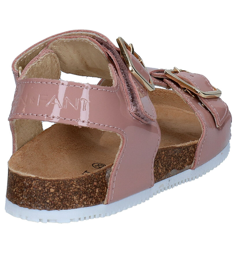 Enfant Sandales en Rose foncé en cuir (288901)