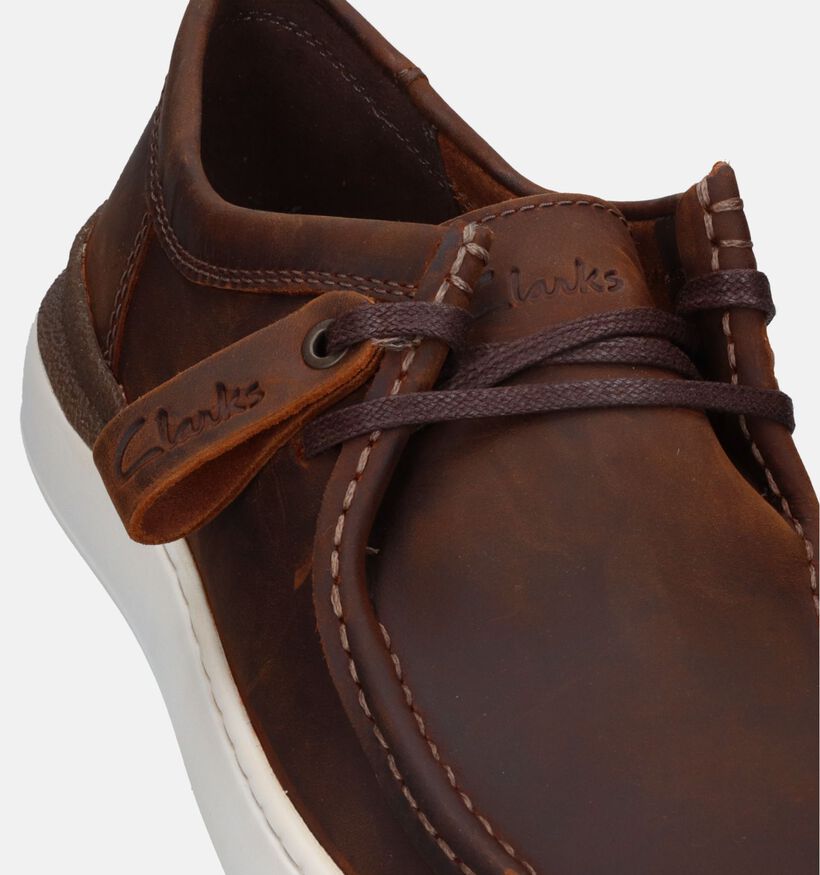 Clarks Courtlite Wally Bruine Veterschoenen voor heren (330664) - geschikt voor steunzolen