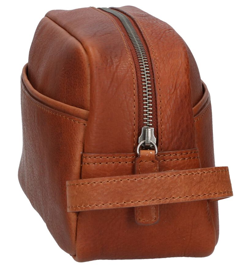 Burkely Trousse de toilette en Marron en cuir (249397)