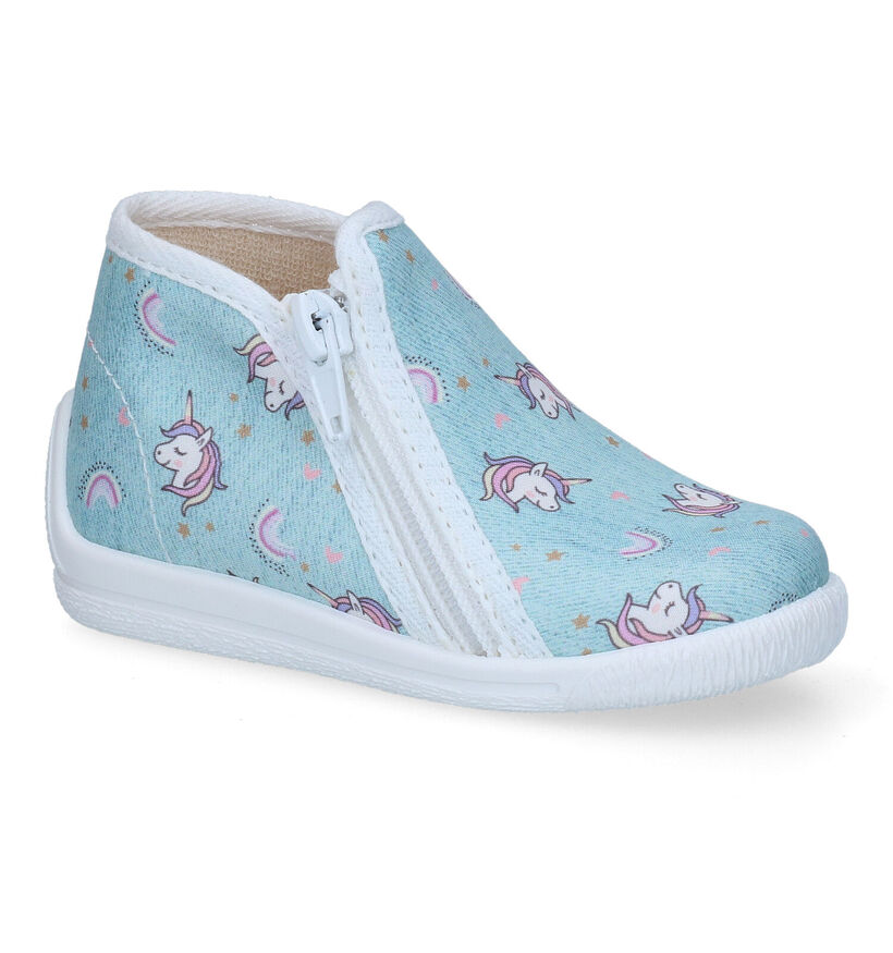 Bellamy Nina Pantoufles en Bleu pour filles (309262)