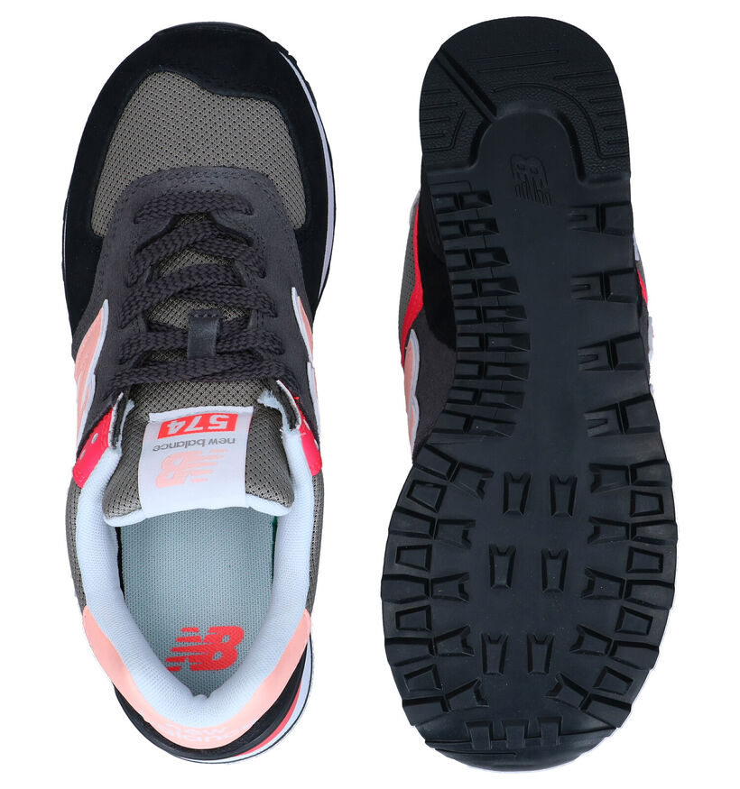 New Balance WL574 Roze Sneakers in daim (293644)