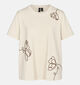 Vero Moda Curve Irene Beige T-shirt voor dames (378128)