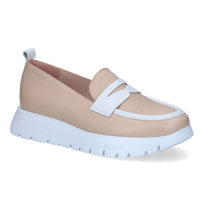 Wonders Beige Mocassins in leer (309627)