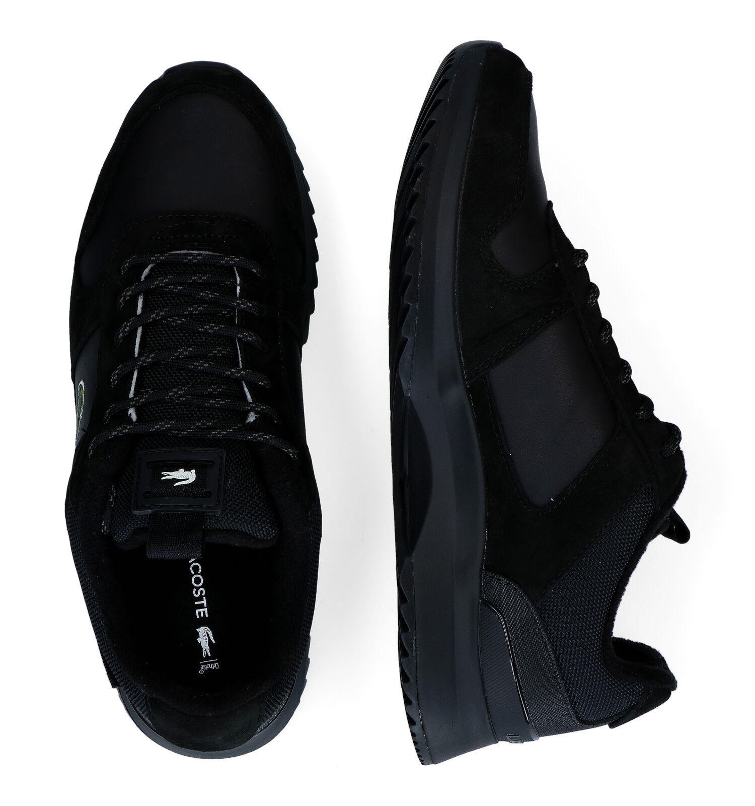 Lacoste zwarte 2025 sneakers