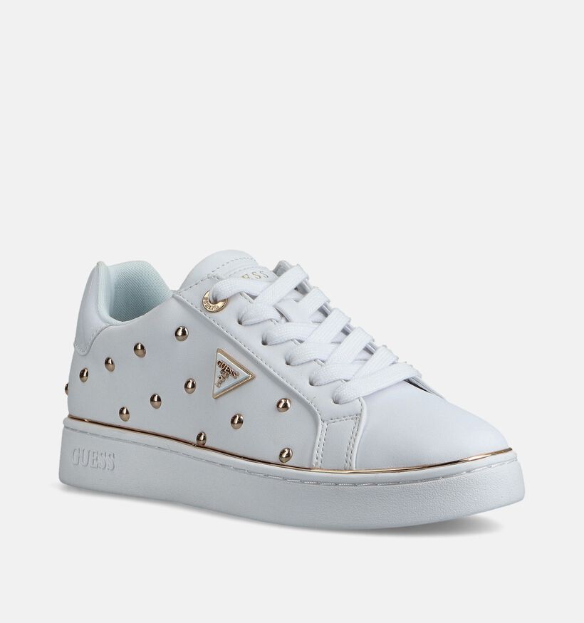 Guess Bonitah Baskets en Blanc pour femmes (366546) - pour semelles orthop&eacute;diques