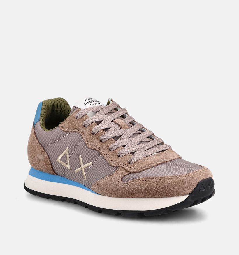 Sun68 Tom Solid Lichtbruine Sneakers voor heren (368802) - geschikt voor steunzolen