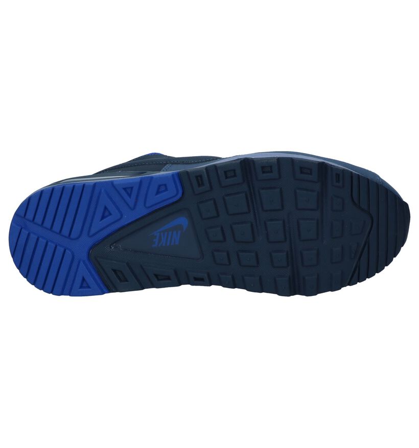 Nike Air Max Baskets basses en Bleu foncé en simili cuir (233343)