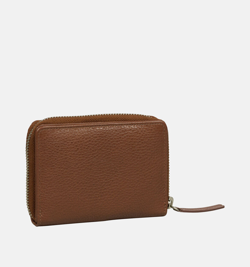 Burkely Cognac Portemonnee met Rits voor dames (380415)