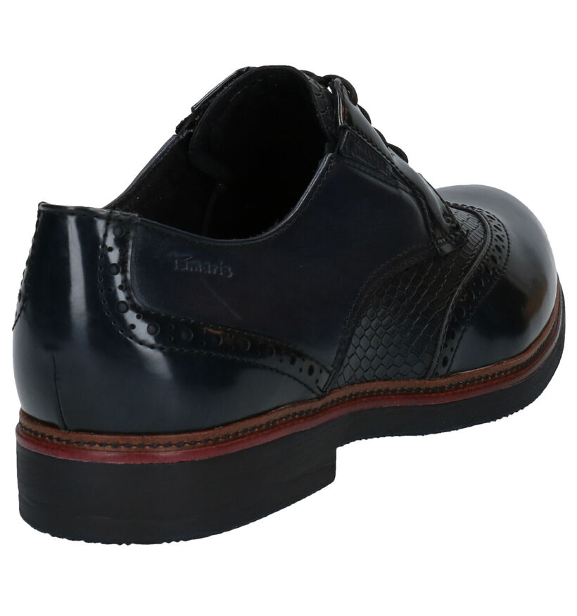Tamaris TOUCH it Blauwe Veterschoenen in kunstleer (280748)