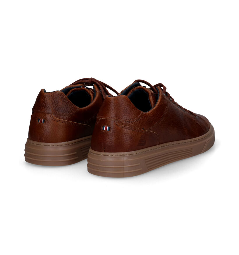 Bullboxer Chaussures à lacets en Cognac pour hommes (331806) - pour semelles orthopédiques