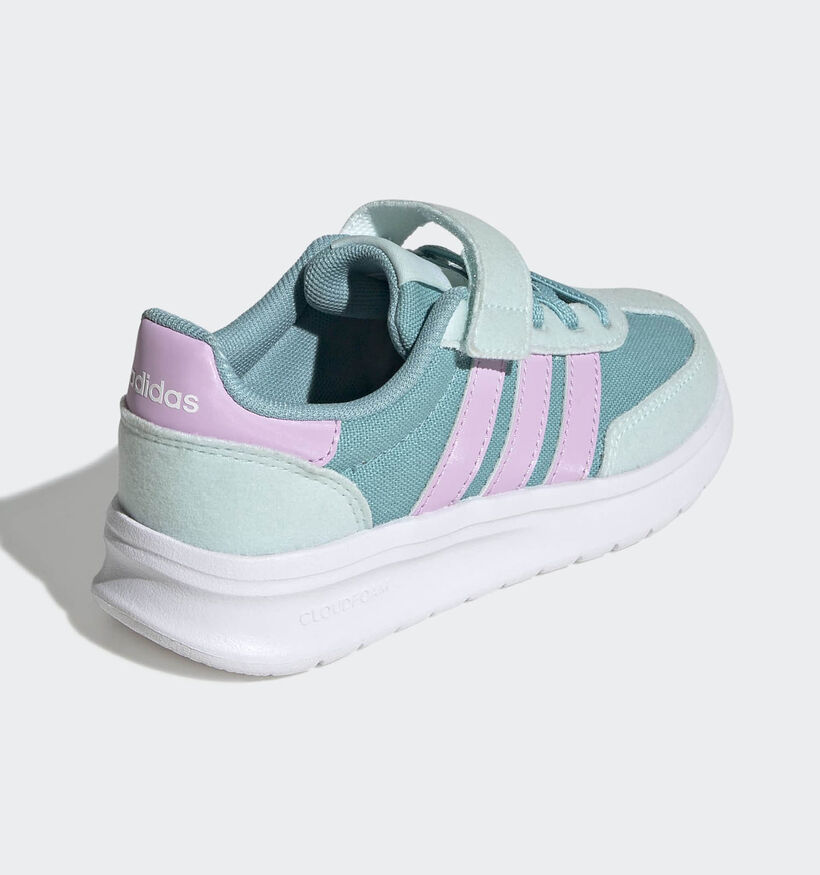 adidas Run 70s 2.0 Lichtgroene/Lila Sneakers voor meisjes (359676) - geschikt voor steunzolen