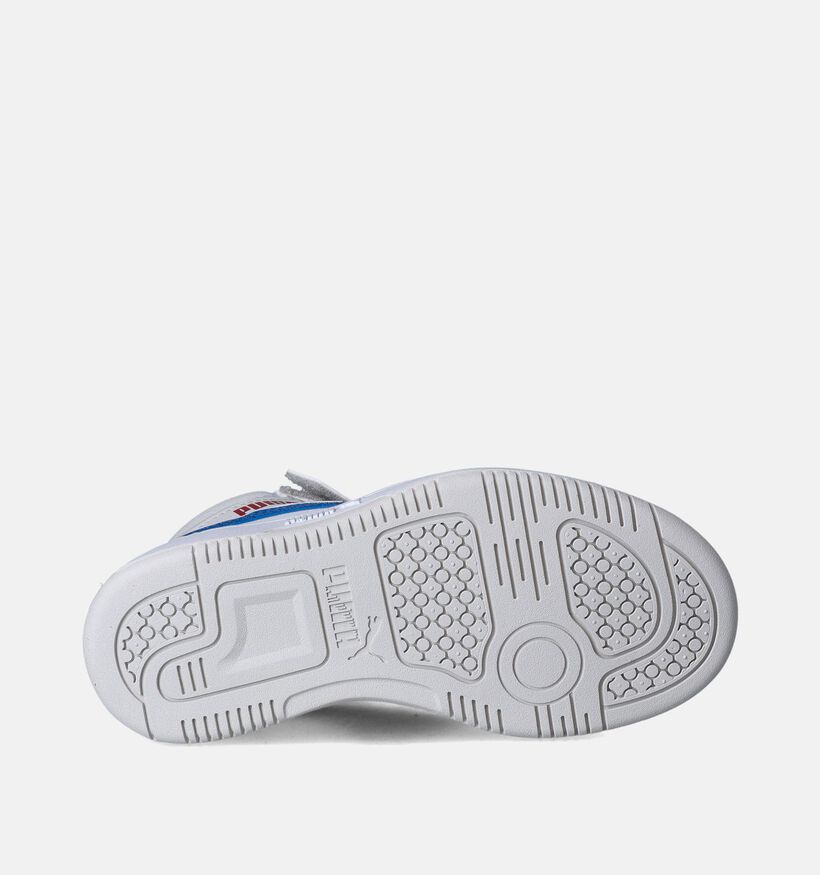 Puma Rebound v6 mid Baskets en Gris pour filles, garçons (350367) - pour semelles orthopédiques
