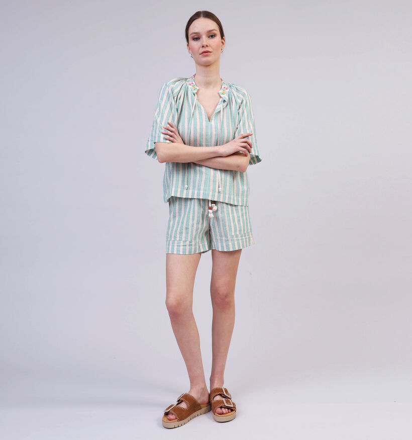 Orfeo Alessandro Blouse en Bleu pour femmes (359268)