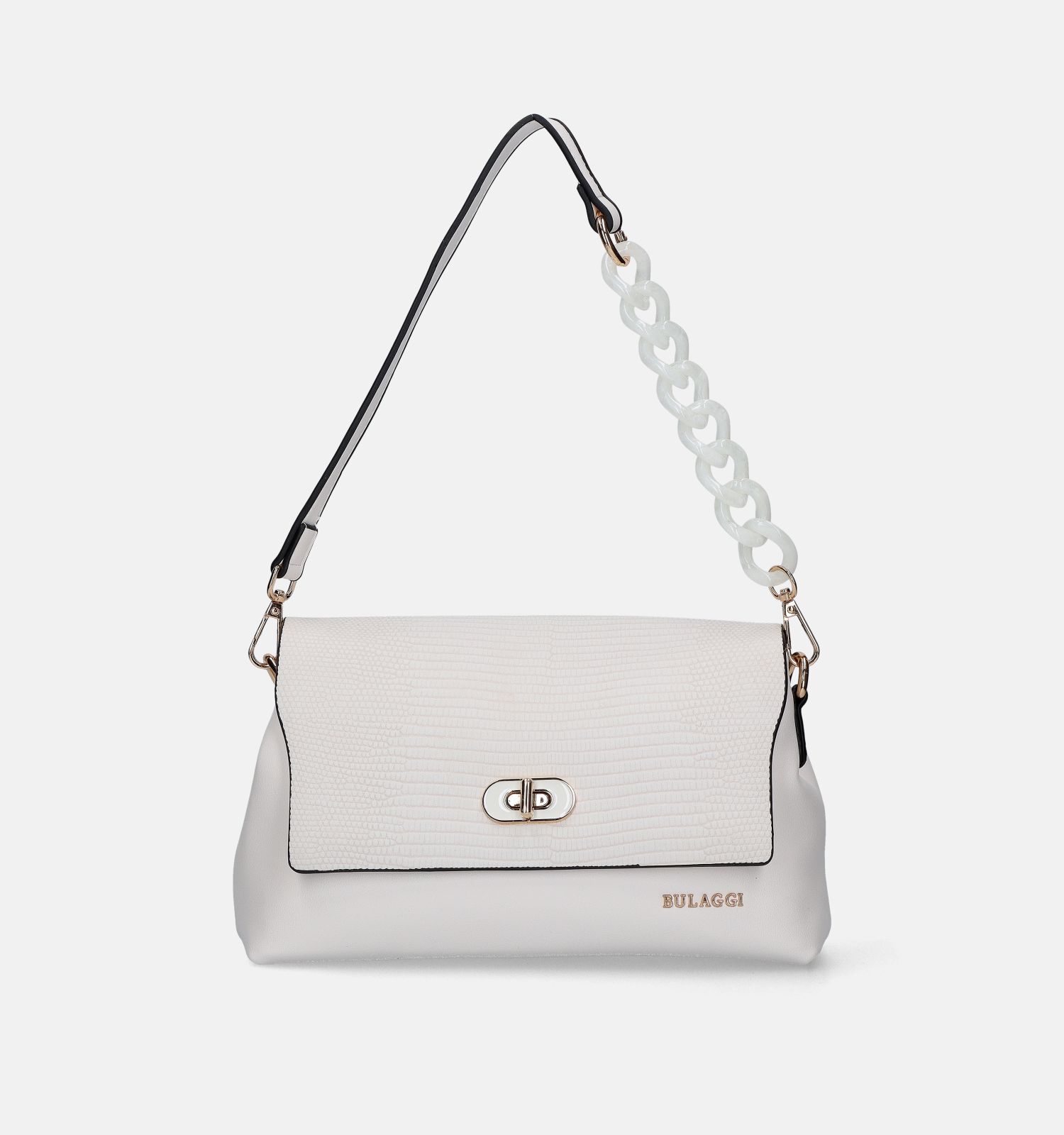 Witte top schoudertas dames