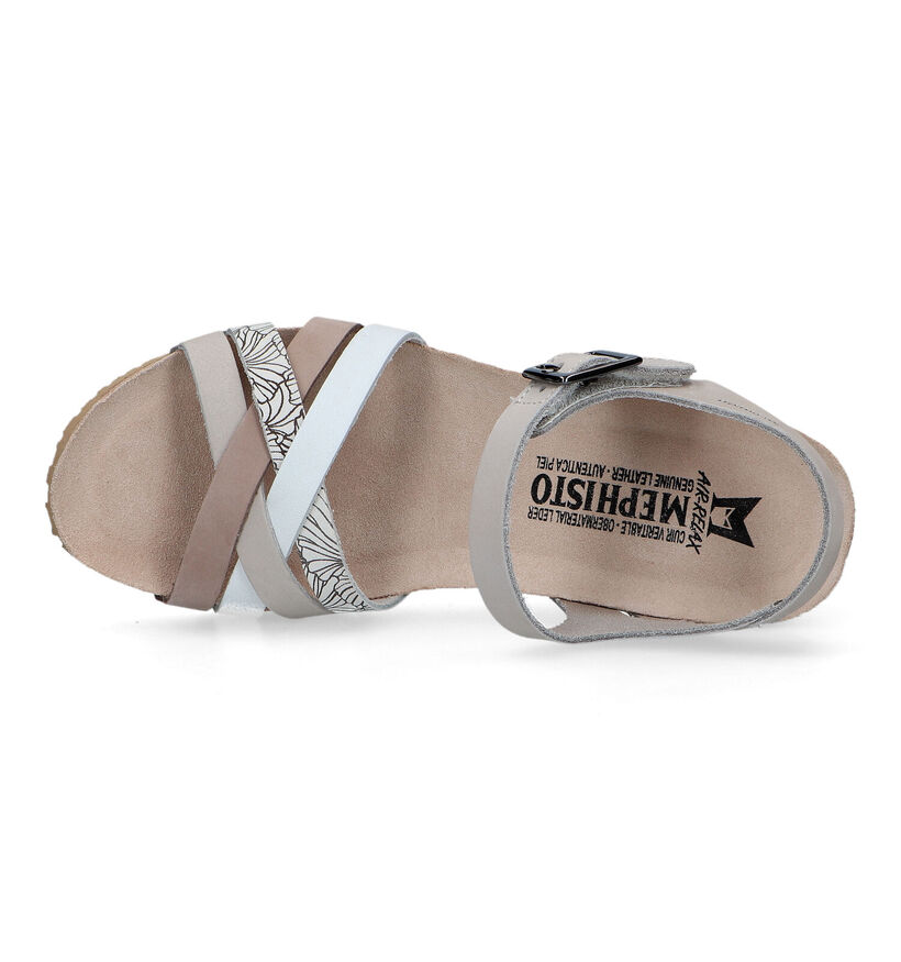 Mephisto Lanny Beige Sandalen in leer (323486)